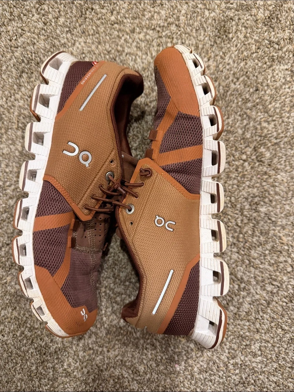 On Running Men’s Brown and Rust Cloudstratus Athletic Shoes